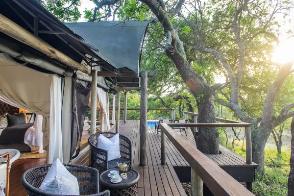 Rhino Sands Safari Camp_Tented suite deck